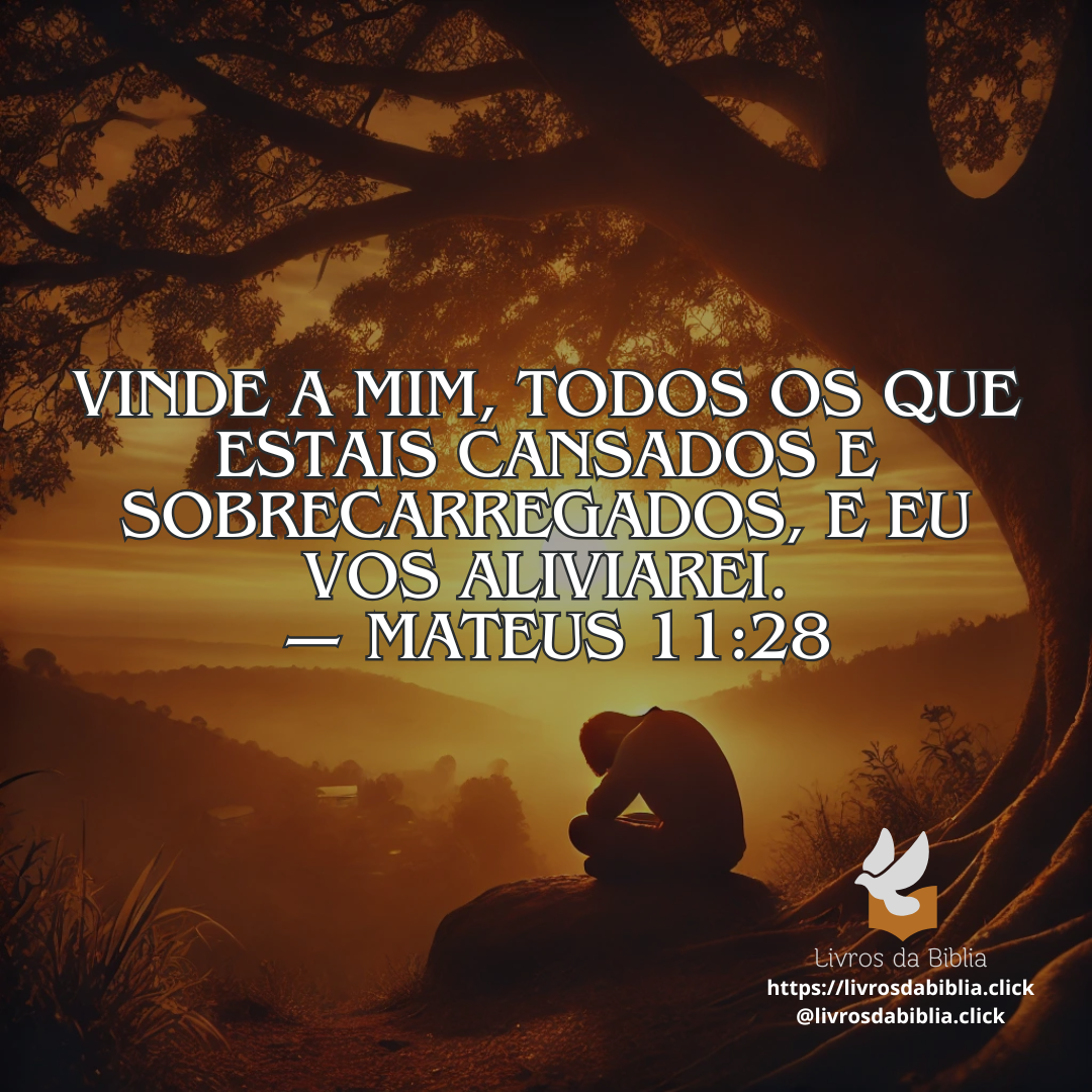 acolhimento e descanso em Deus, perfeita para a mensagem de Mateus 11:28